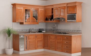 Chọn tủ bếp gỗ tự nhiên hay gỗ công nghiệp ?